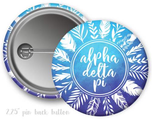 ADPi Feathers Button - Uptown Greek