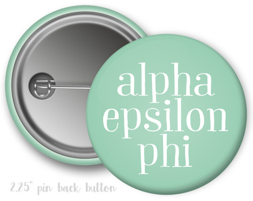 AEPhi Simple Button - Uptown Greek