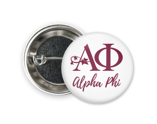 Alpha Phi Logo Button - Uptown Greek